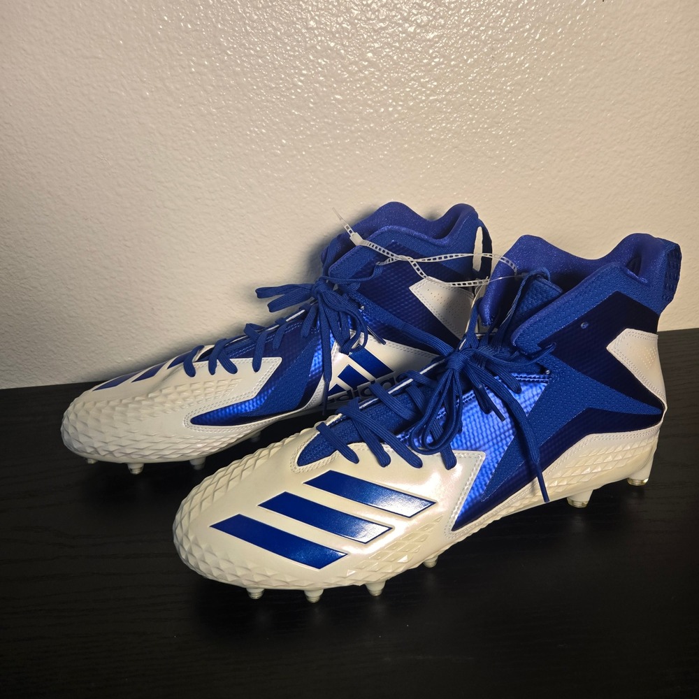 Adidas Freak x Carbon Mid Mens 14 Blue White Football Cleats DB0566